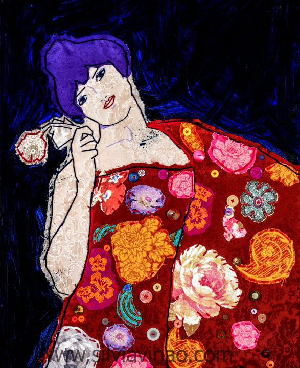 8. Mujer andaluza homenaje a Anglada Camarasa, 2017. 100x65cm